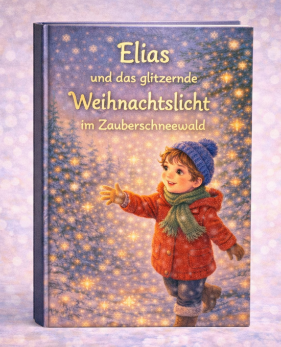 Elias und das glitzernde Weihnachtslicht im Zauberschneewald