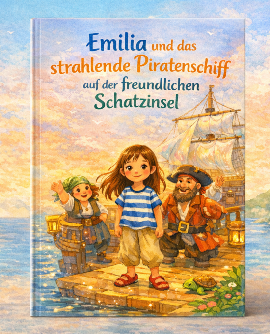 Emilia und das strahlende Piratenschiff auf der freundlichen Schatzinsel