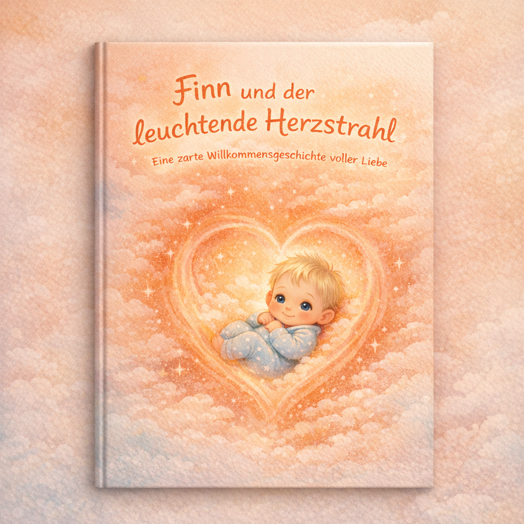 Finn und der leuchtende Herzstrahl: Eine zarte Willkommensgeschichte voller Liebe