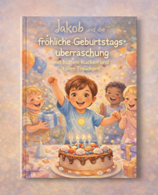 Jakob und die fröhliche Geburtstagsüberraschung mit buntem Kuchen und tollen Freunden