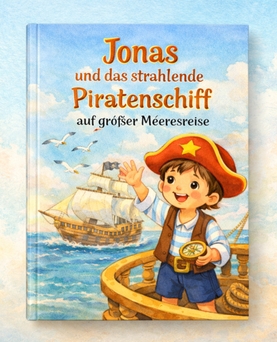 Jonas und das strahlende Piratenschiff auf großer Meeresreise