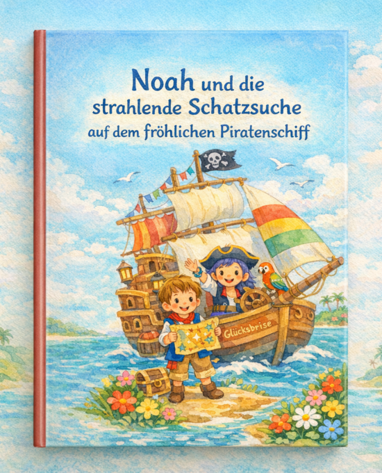 Noah und die strahlende Schatzsuche auf dem fröhlichen Piratenschiff