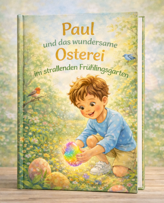 Paul und das wundersame Osterei im strahlenden Frühlingsgarten