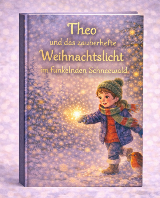 Theo und das zauberhafte Weihnachtslicht im funkelnden Schneewald