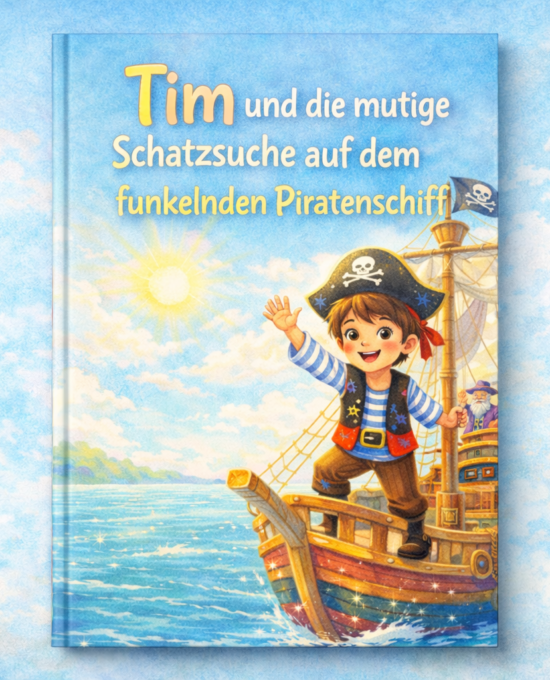 Tim und die mutige Schatzsuche auf dem funkelnden Piratenschiff
